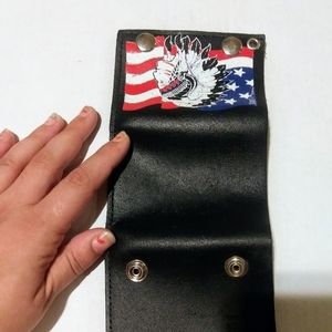 Genuine leather wallet. Made in U.S.A